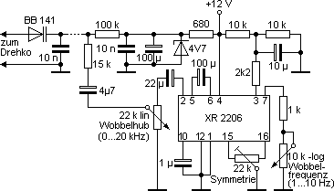 Abb.: Schaltbild des Wobbelgenerators
